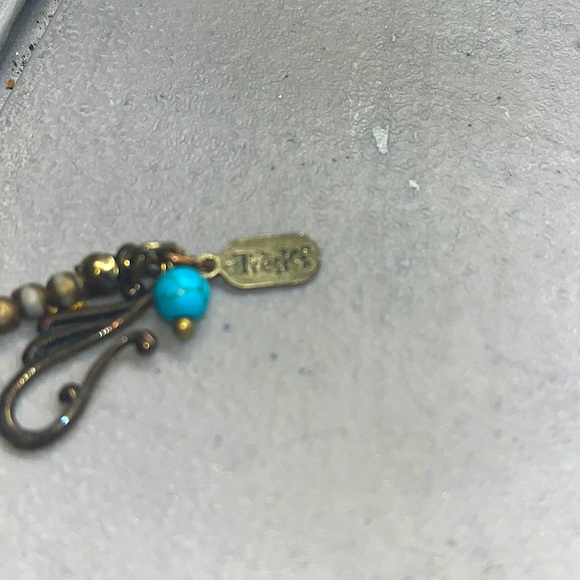 Treska Brand Turquoise and Brown Double Beaded Statement Necklace; EUC! - Picture 9 of 9